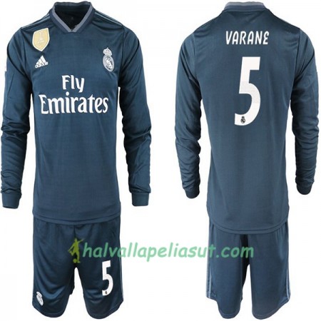 Jalkapallo Pelipaidat Real Madrid VARANE 5 Lasten Vieraspaita 2018-2019 Pitkähihainen